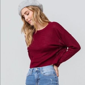 Women’s Cropped Ribbed Sweater